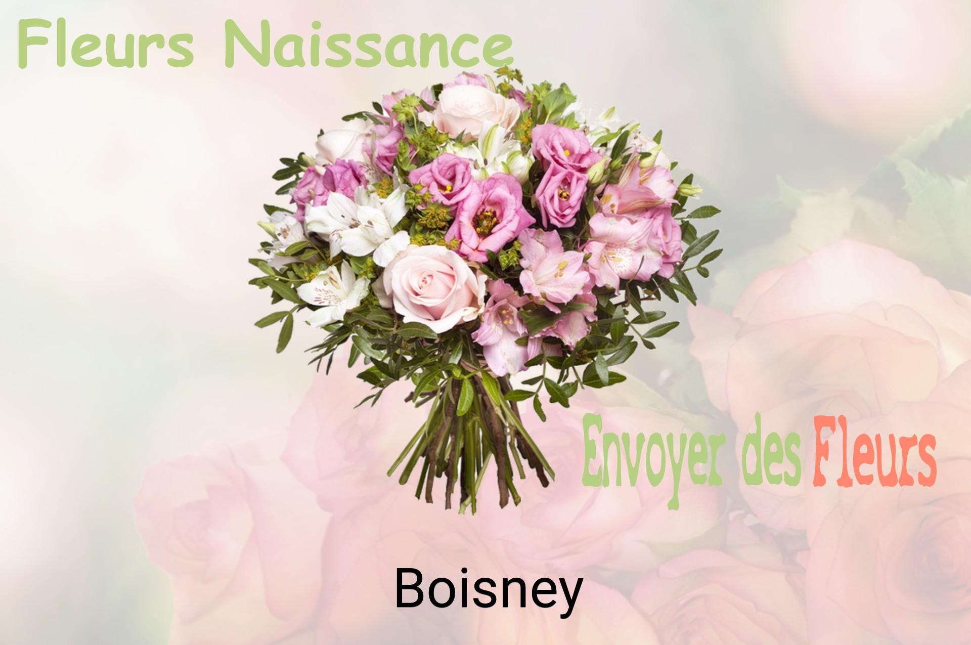 Bouquet de fleurs de naissance livré à Boisney